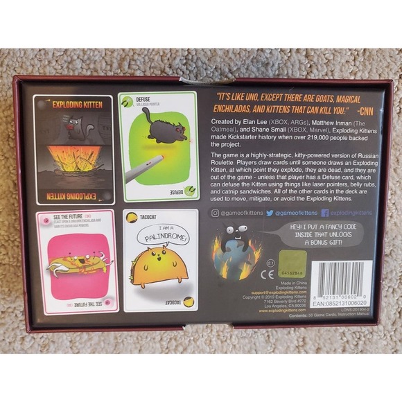 Exploding Kittens Original Edition Card Game - Picture 2 of 4